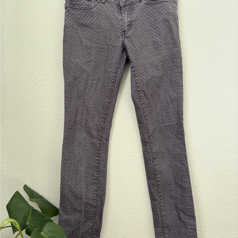 Prana Kara Jean pants herringbone organic cotton grey black pockets